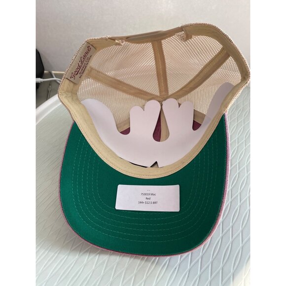 Good Land Supply Co Mesh Trucker Hat OS Red Beige Adjustable Outdoor Active NEW - Picture 5 of 5